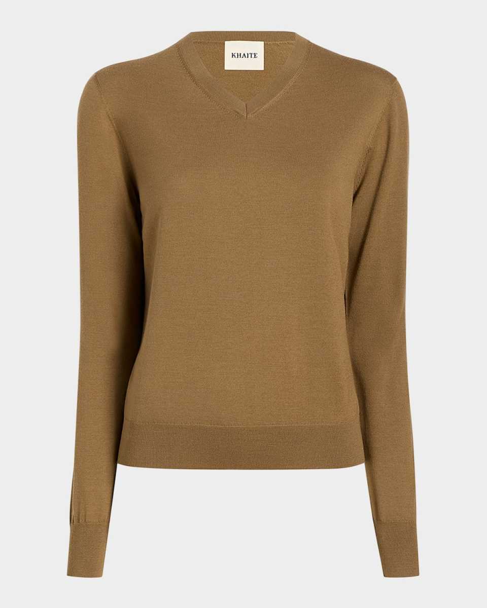 Senta V-Neck Fine Merino Wool Sweat