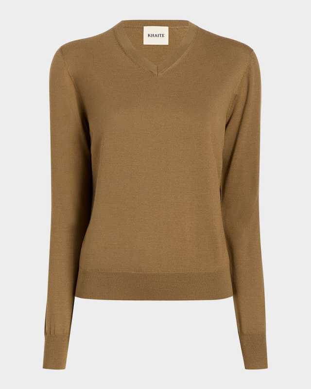 Senta V-Neck Fine Merino Wool Sweat