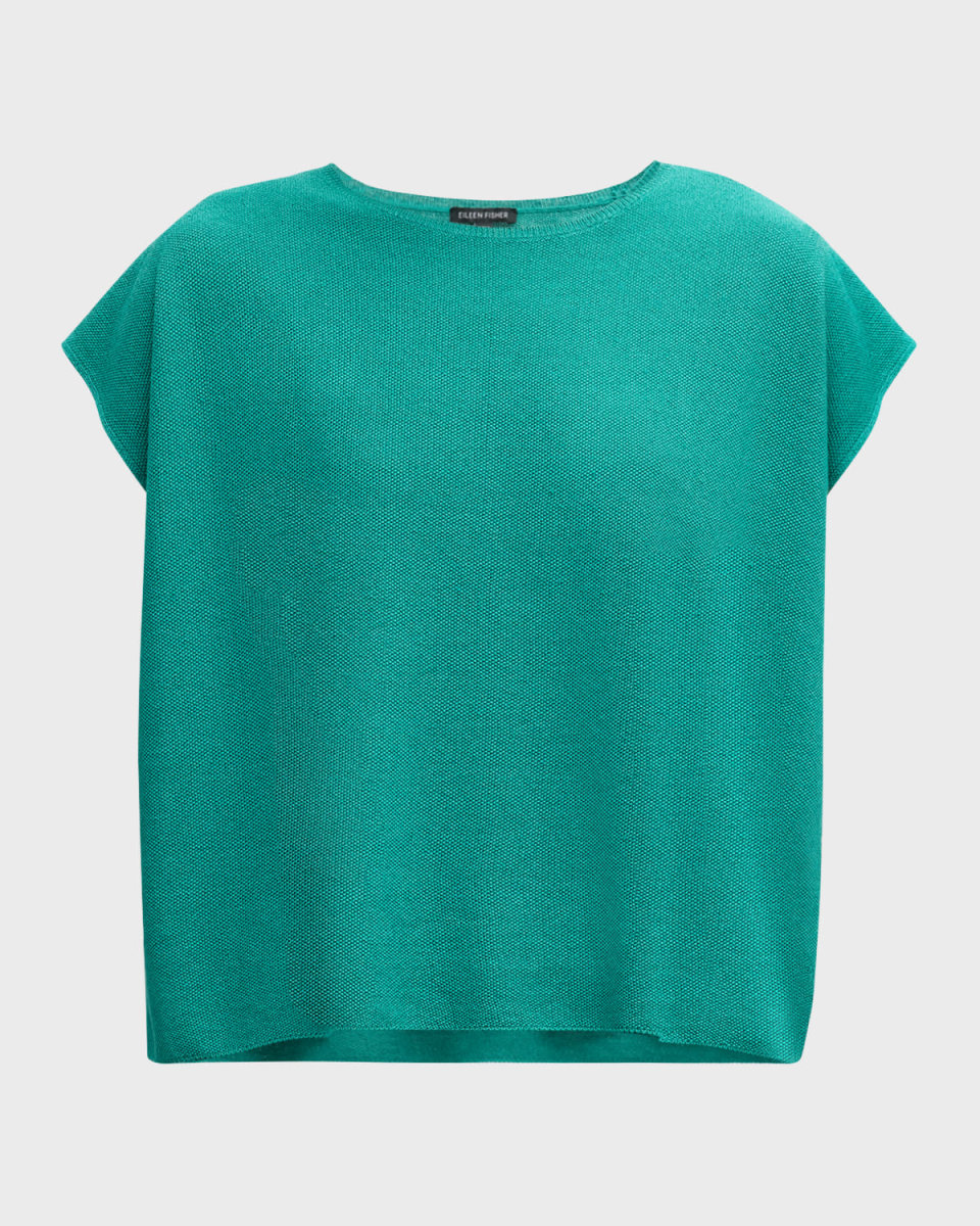 Boxy Short-Sleeve Crewneck Top