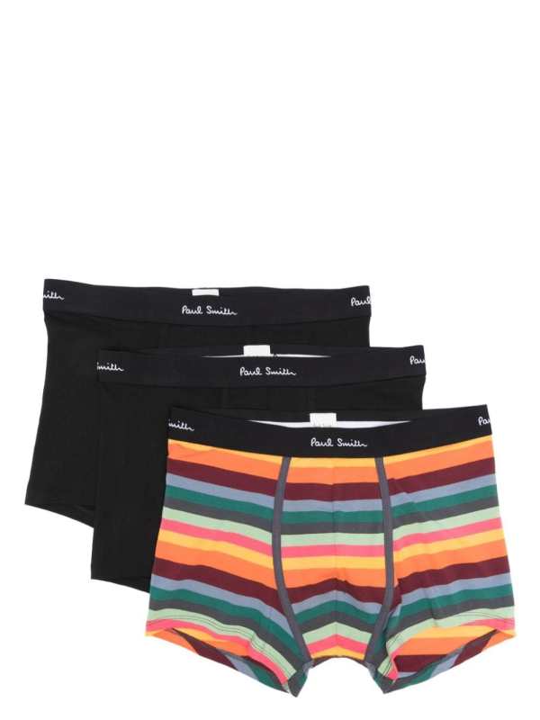 Signature Stripe logo-waistband boxer set