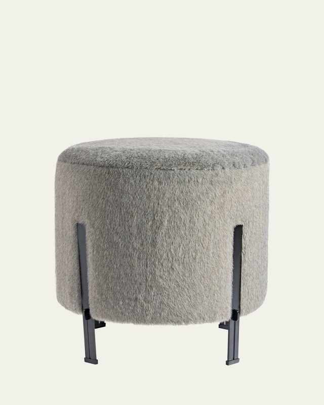 Bexley Faux Fur Stool