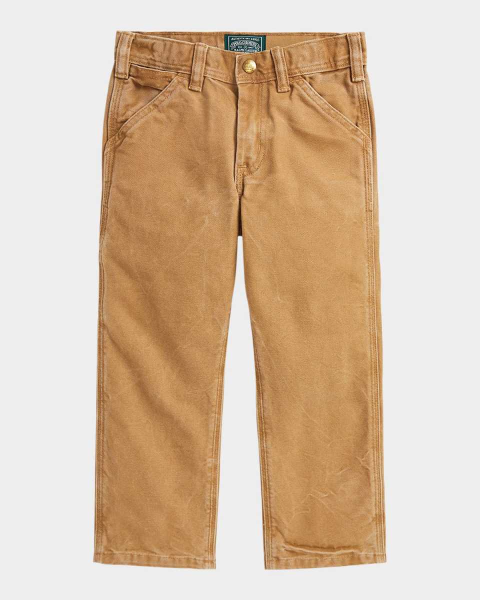 Boy's Canvas Utility Pants W/ Archival Patch, Size 8-