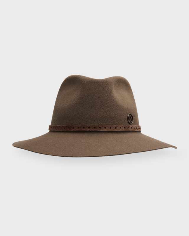 Henrietta Felt Fedora With Suede Belt