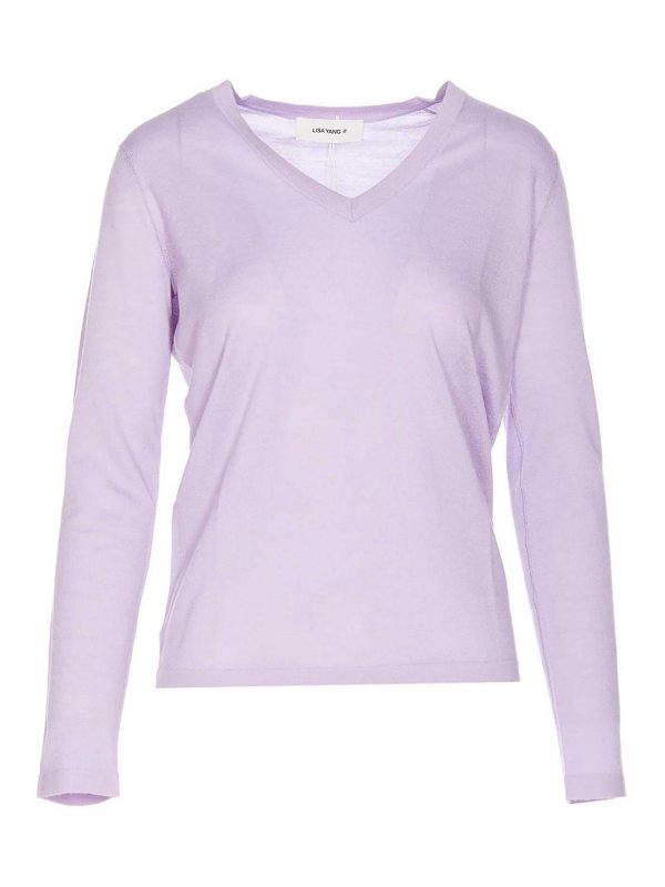 Lisa Yang Pull Col Rond - Violet
