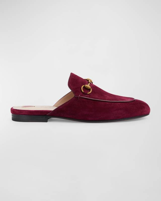 Princetown Suede Loafer Mules