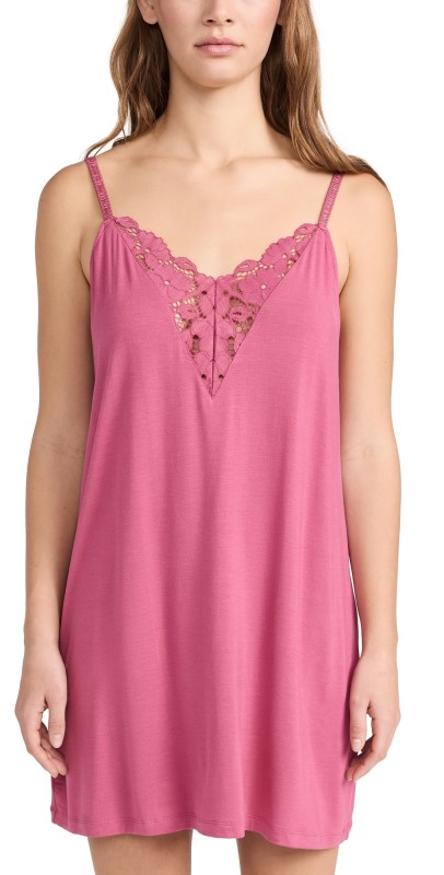 Eberjey Naya Chemise Slip Raspberry
