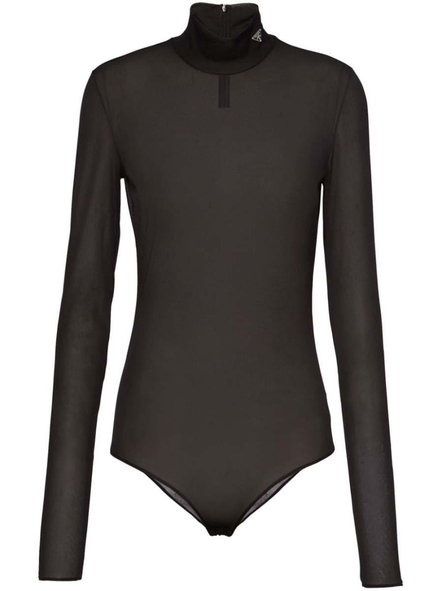 Gazar triangle-logo bodysuit