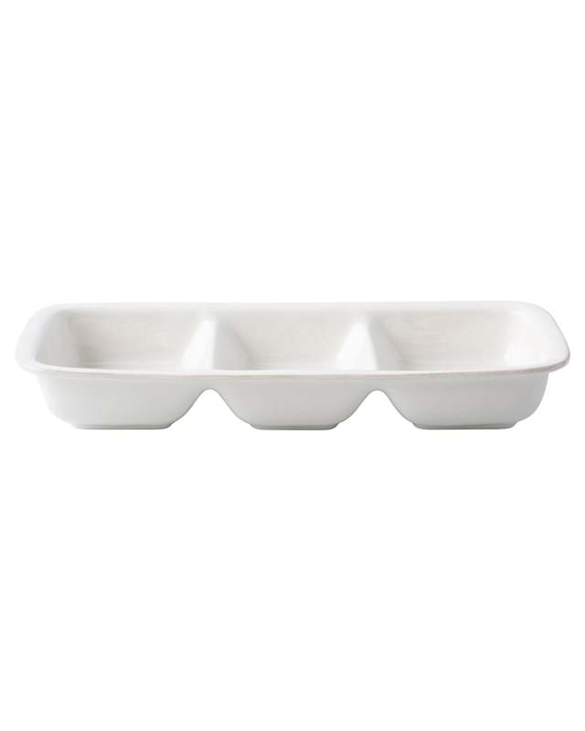 Puro 15" Triple Section Server - Whitewash