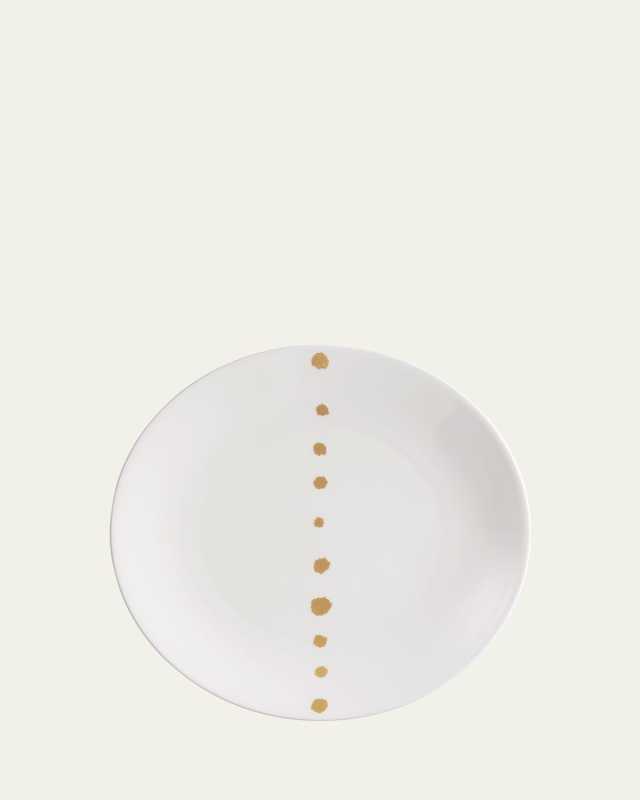 Golden Pearls Dessert Plate