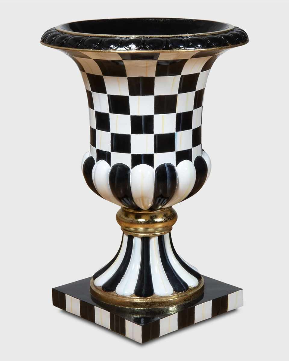 Courtly Check Pedestal Urn