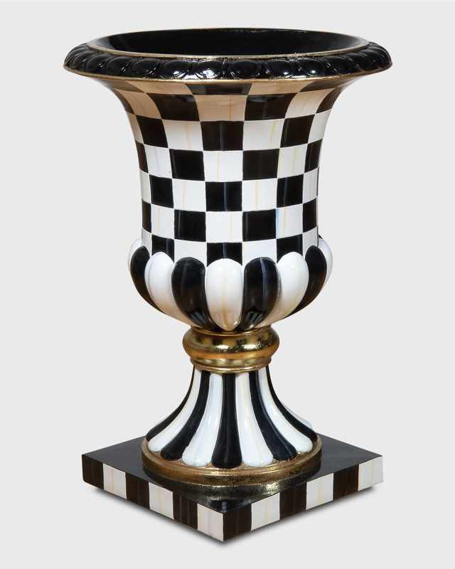 Courtly Check Pedestal Urn