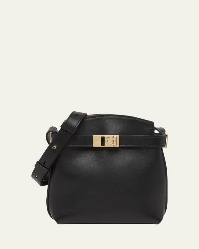 Mini Hug Bicolor Leather Crossbody Bag