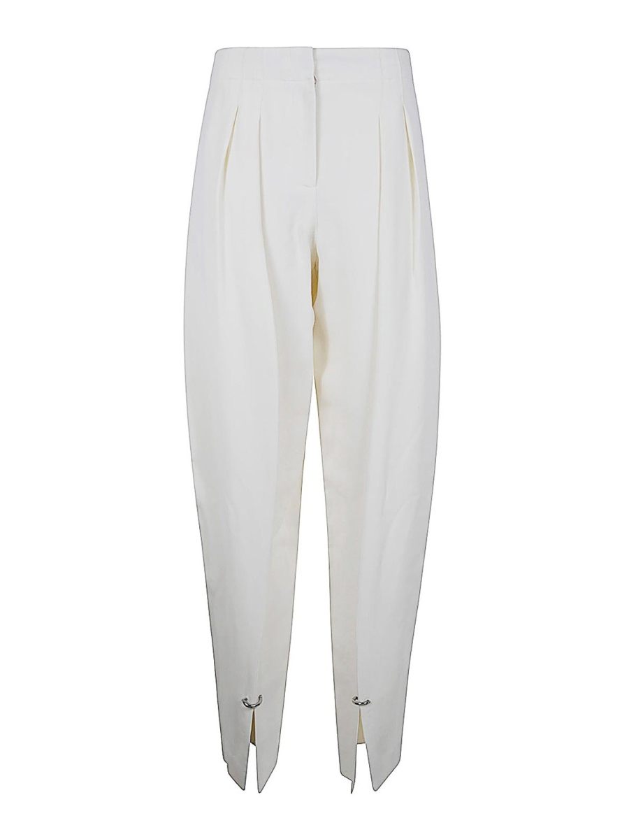 Mugler Pantalons Décontractés - Blanc