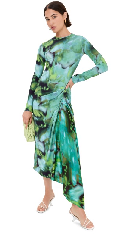 Silvia Tcherassi Ananya Dress Juniper Green