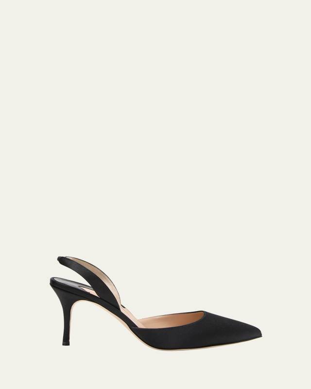 Carolyne Satin Slingback Pumps