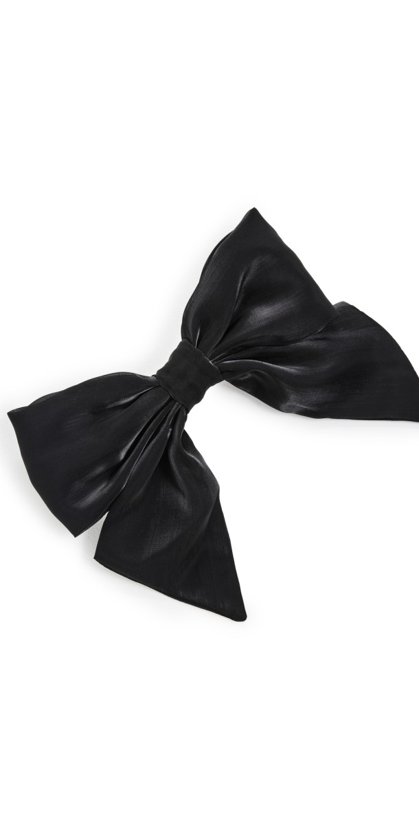 Lele Sadoughi Natalia Bow Barrette Jet
