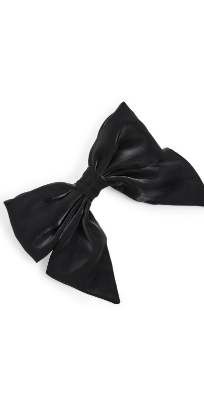 Lele Sadoughi Natalia Bow Barrette Jet