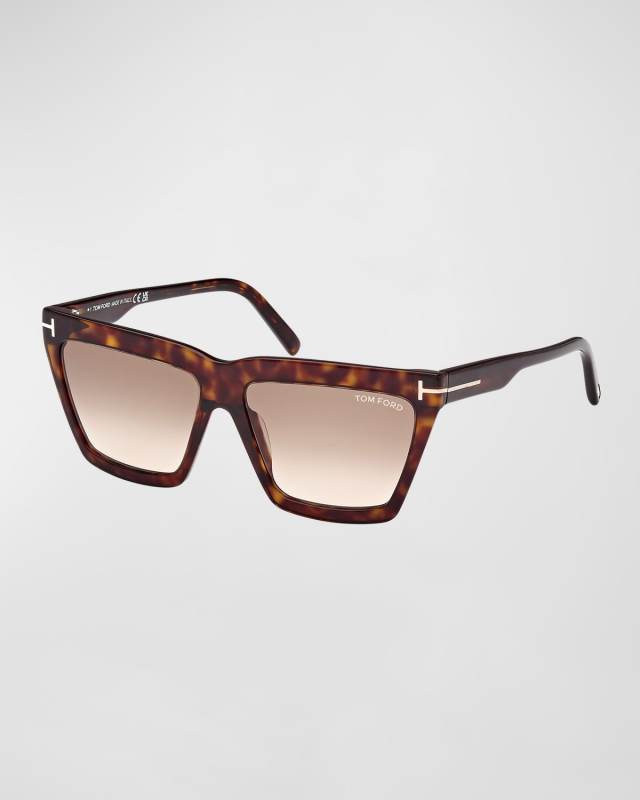 Eden Acetate Rectangle Sunglasses