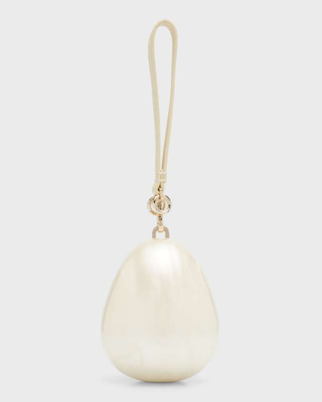 Pearl Egg Acrylic Wristlet Bag