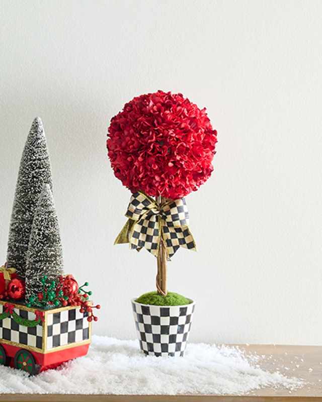Small Red Topiary Drop-In