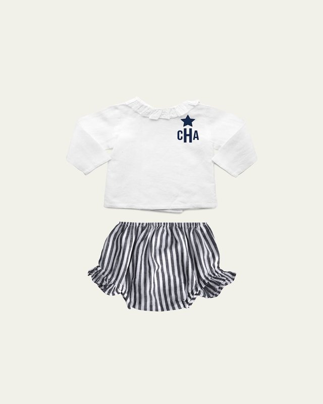 Girl's Harbor Island 2-Piece Set, Size Newborn-24