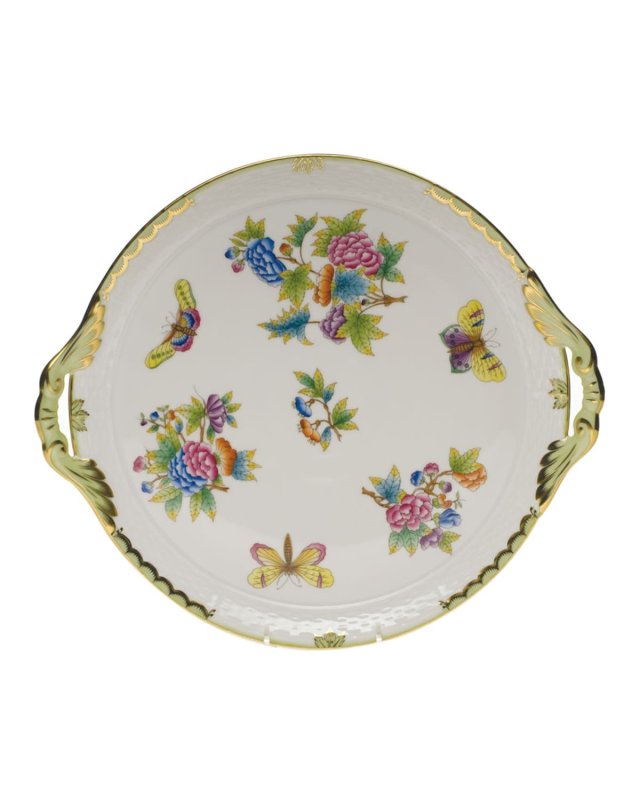 Queen Victoria Round Tray with Handles