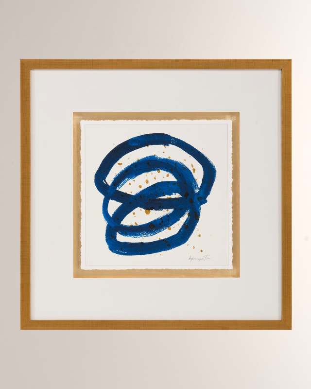 "Blue Gold IV" Wall Art by Dyann Gunter