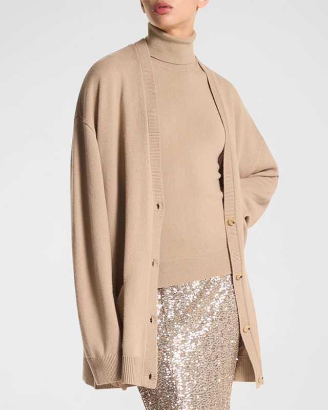 Cashmere Oversized Knit Cardigan