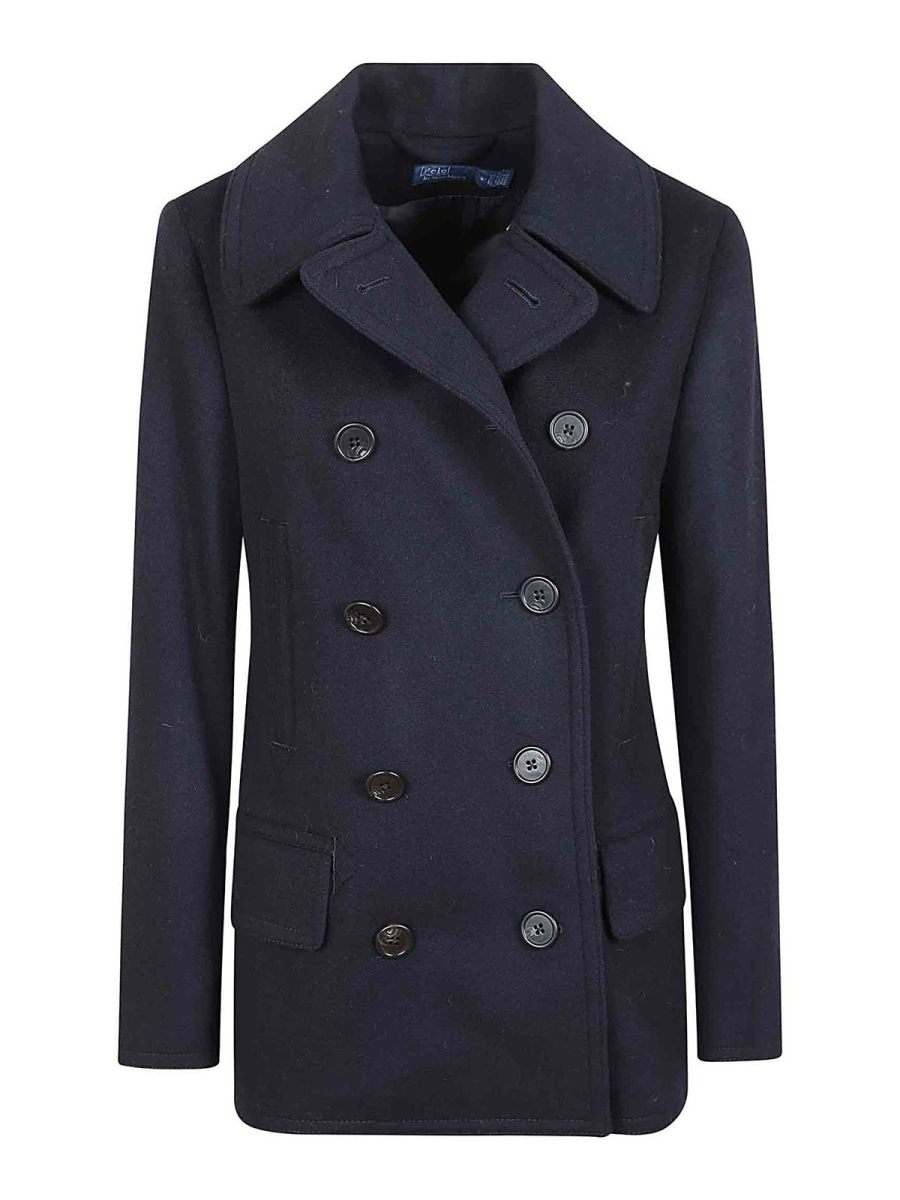 Polo Ralph Lauren Manteau Court - Bleu