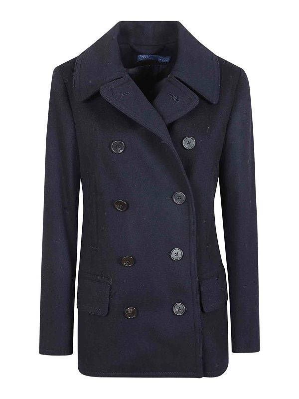 Polo Ralph Lauren Manteau Court - Bleu