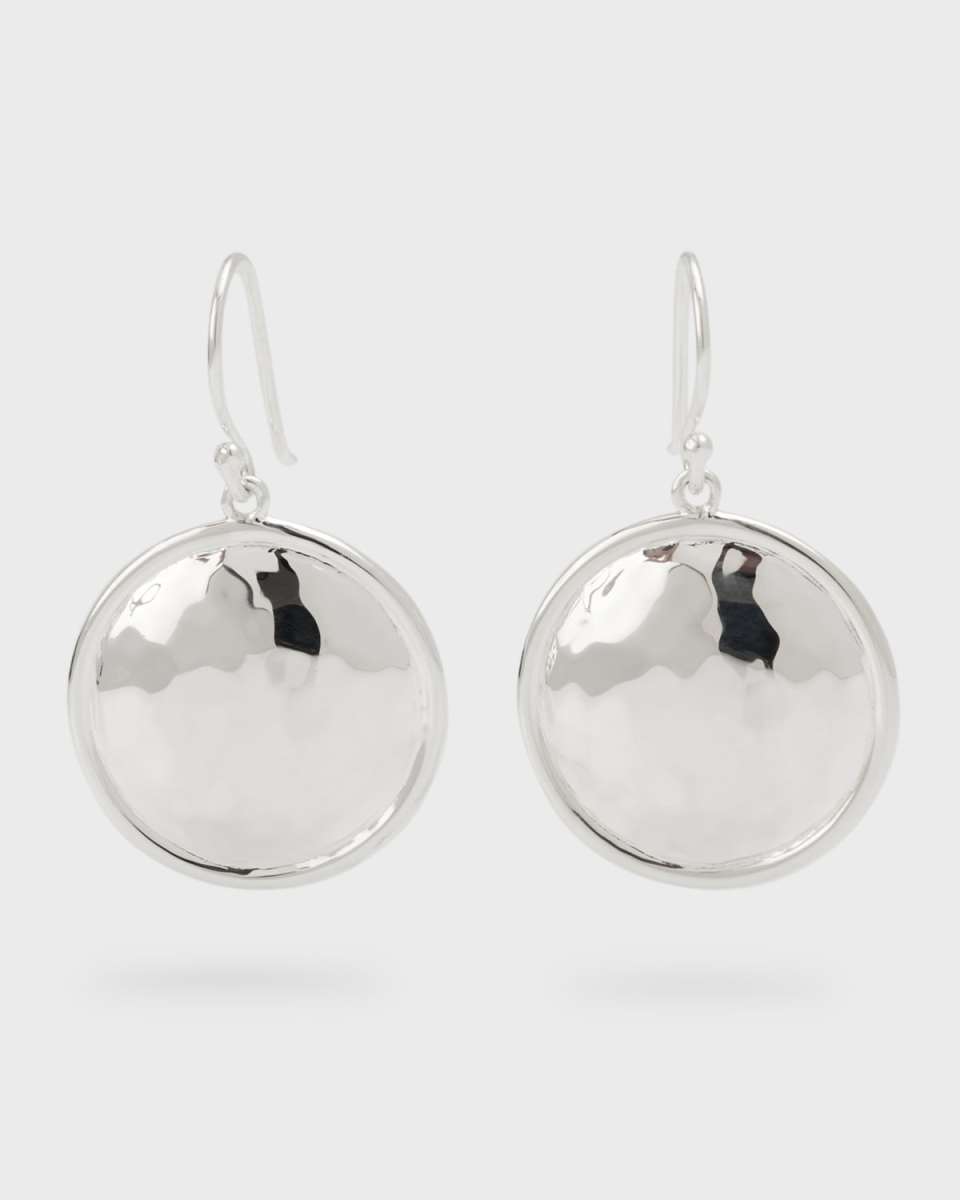 Medium Goddess Dome Earrings in Sterling Silver