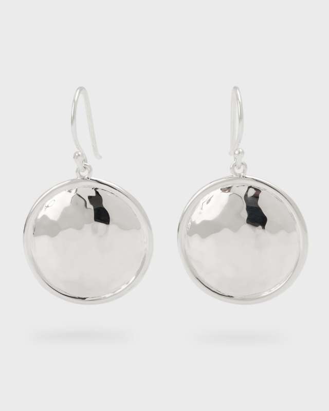Medium Goddess Dome Earrings in Sterling Silver