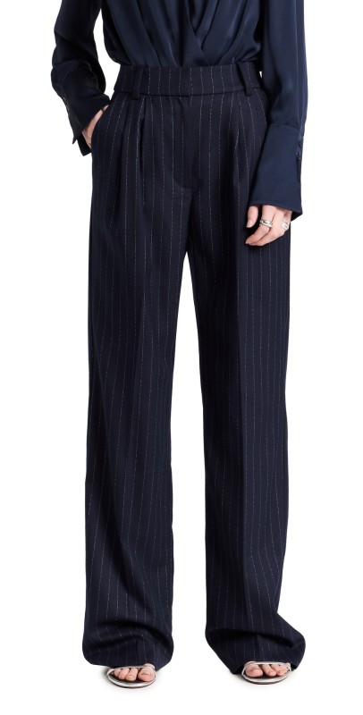 Favorite Daughter The Favorite Pants Navy Pinstripe