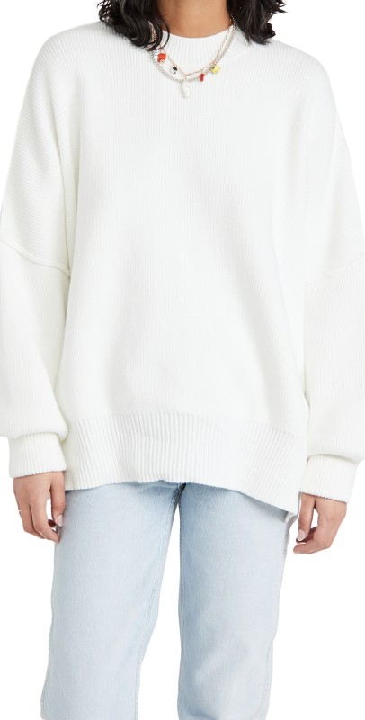 Free People Easy Street Tunic Painted White