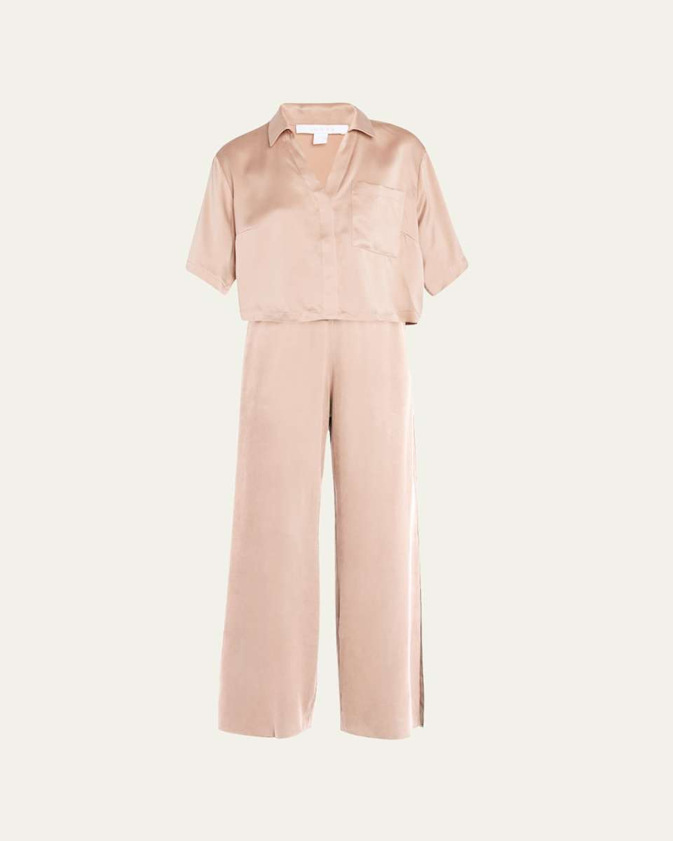 Washable Silk High-Rise Pant Set