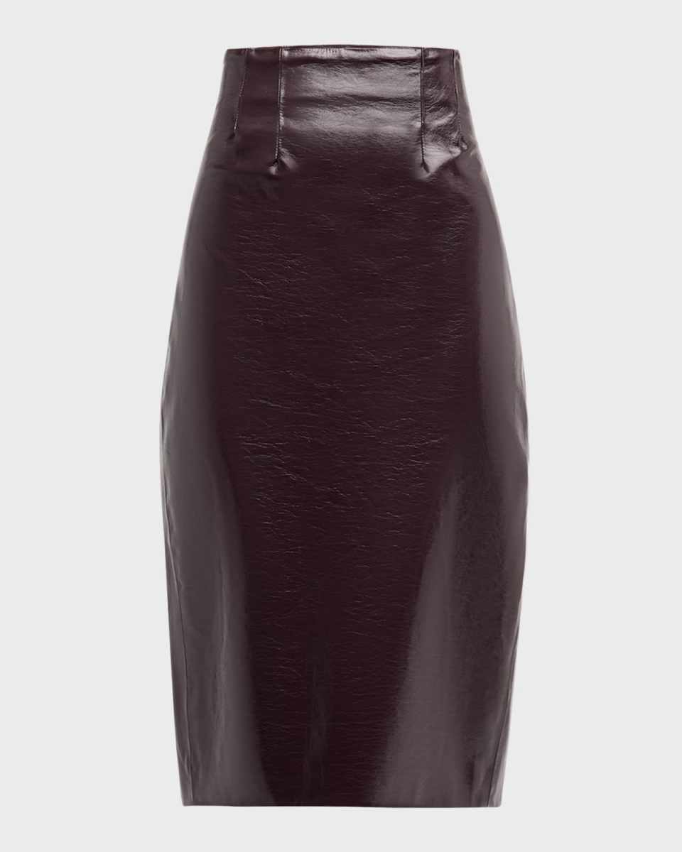 Holmes Vegan Leather Pencil Skirt