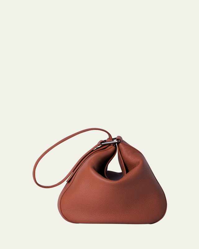 Anna Medium Leather Hobo Bag