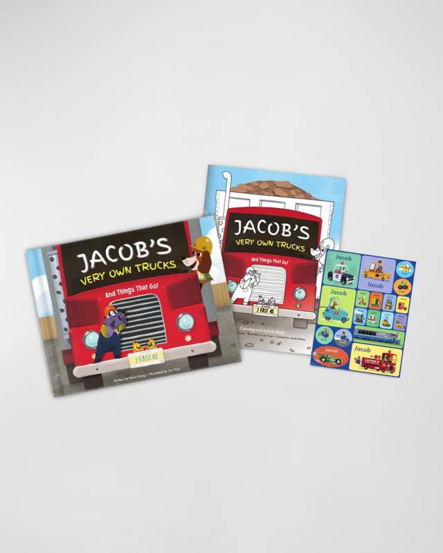 My Very Own Truck Personalized Book, Coloring Book And Sticker Gift Set