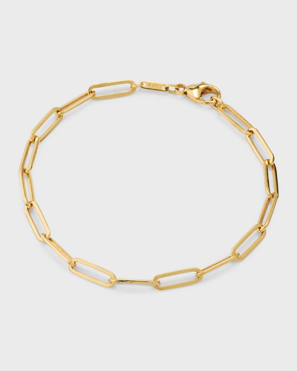 Golden Dreams 18K Yellow Gold Paper Clip Chain Bracelet