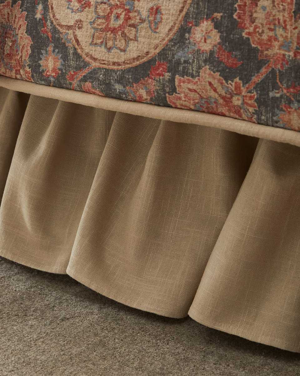 Caspian Ruffled Dust Skirt, KING