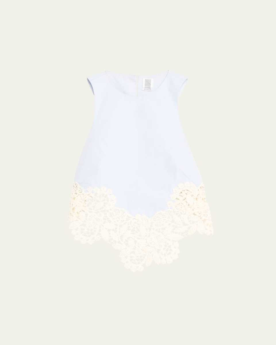 Scallop Lace High-Low Tank Top