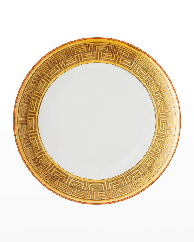 Medusa Amplified Orange Coin Dinner Plate