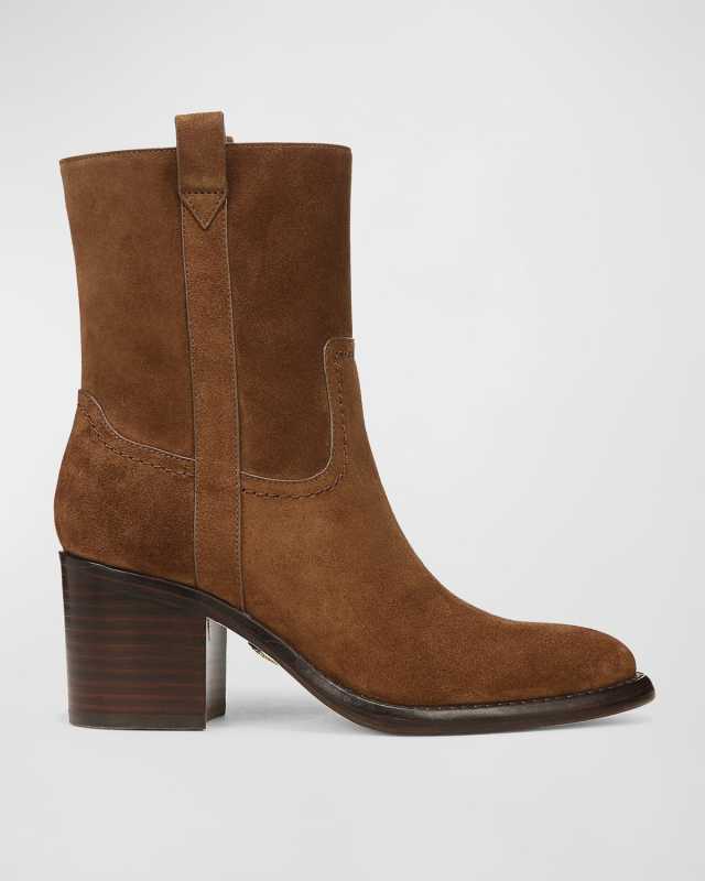 Carmen Suede Western Booties