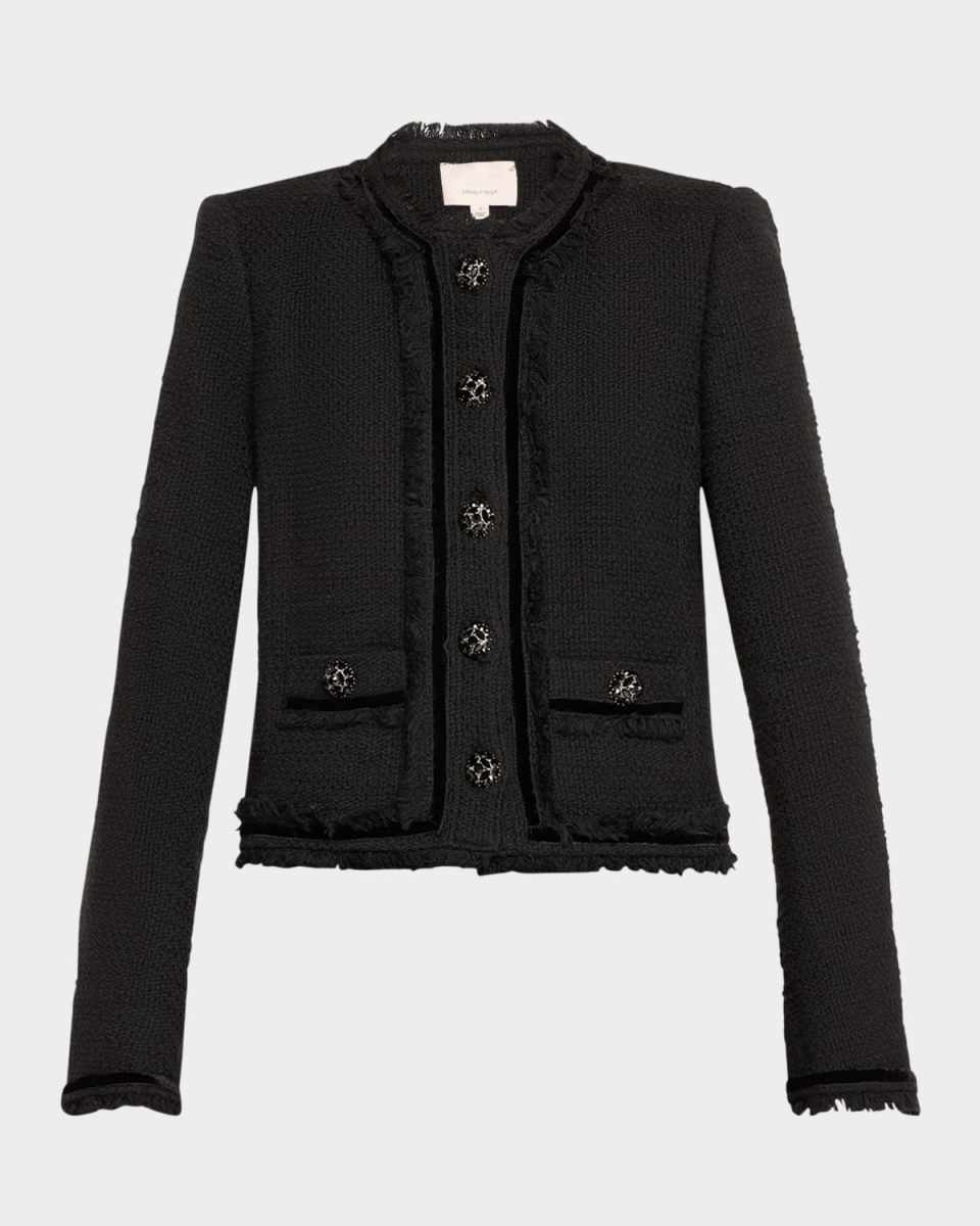 Christie Boucle Fringe Jacket