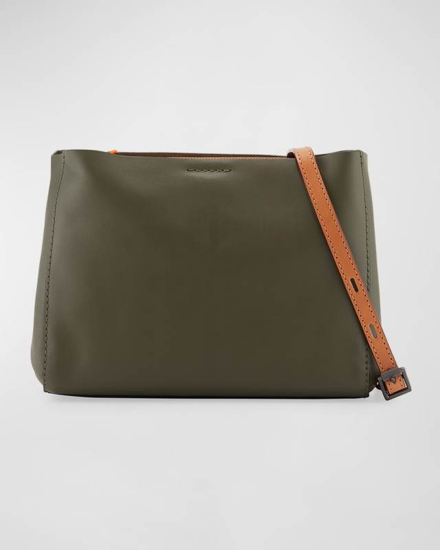 Passenger Two-Tone Leather Crossbody Bag