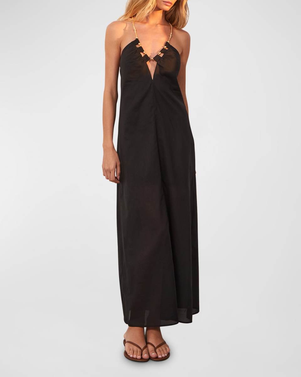Solid Zima Maxi Dress Coverup