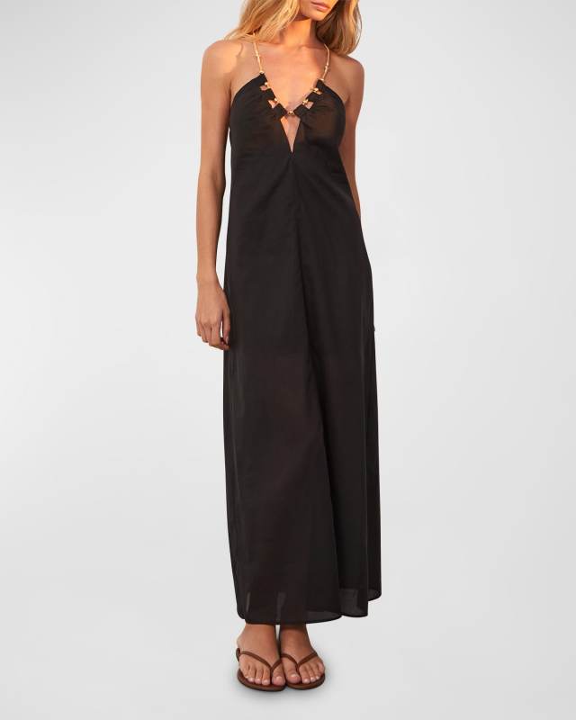 Solid Zima Maxi Dress Coverup