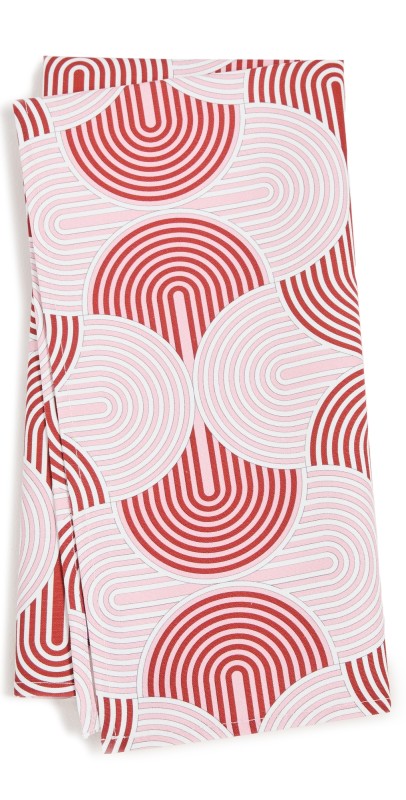 La Double J Lined Dishtowel Slinky Rosso One Size
