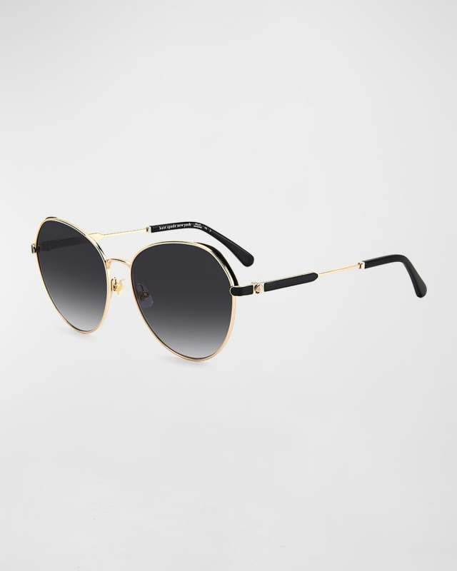 octaviags oval stainless steel sunglasses