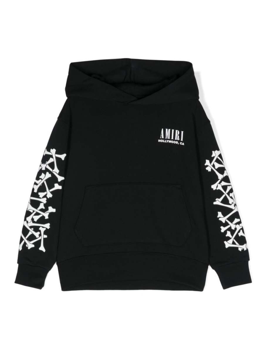 bones-motif cotton sweatshirt